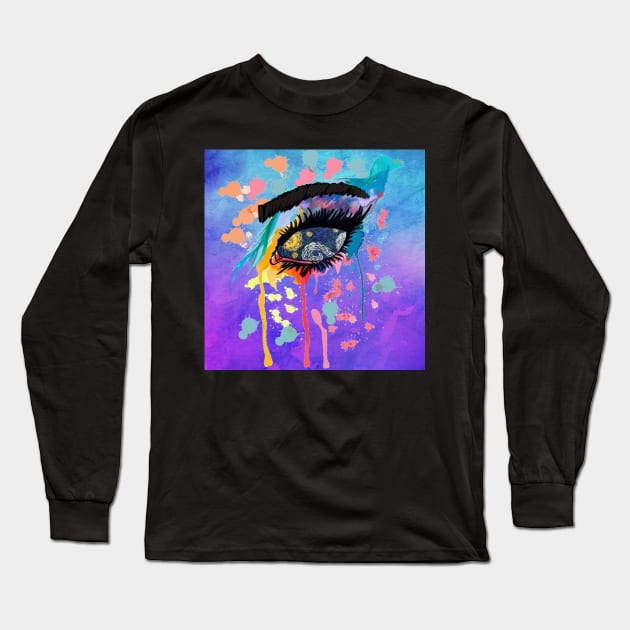 Open your eyes, look within. Long Sleeve T-Shirt by Art by Ergate